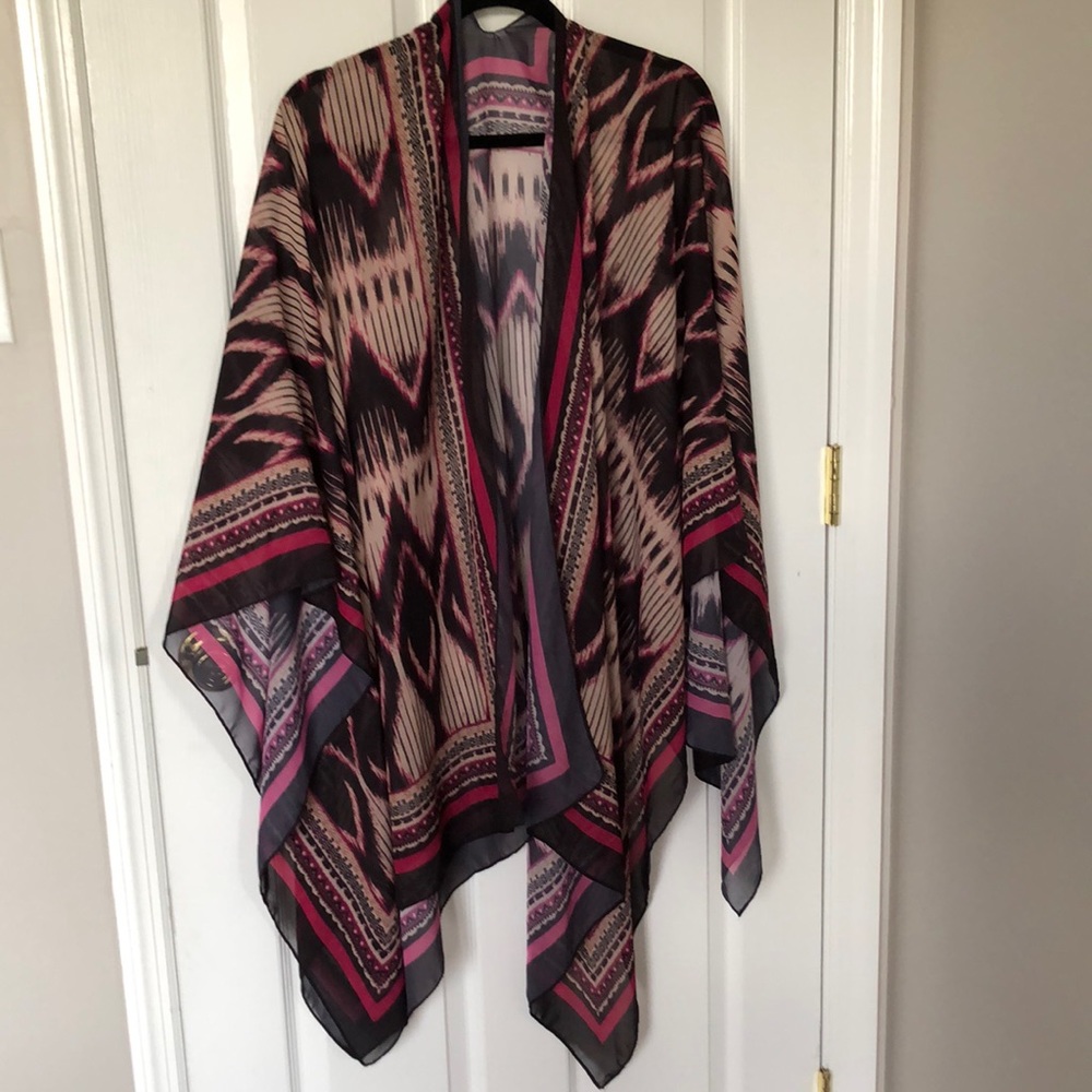 Bohemian Robe / Beach Cover Up in Ikat print